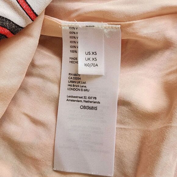 Anthropologie Women's Floral Tiered Skirt SZ XS, Smocked Waist, Boho Style - Picture 9 of 9